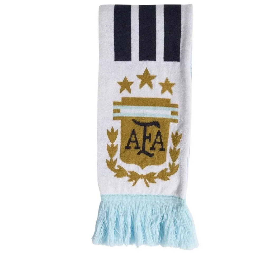 Adidas Argentina Scarf Logo & Crest Match Day World Cup Blue & White Colors